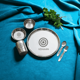 Round Plate Set | Dinner set for kids | Thali set for kids | Kids special | Birthday gifts | Return gifts | Best gift for kids | Stainless steel plate set - BBD GIFTS